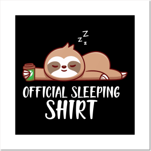 Sloth - Officially Sleeping Shirt w Posters and Art